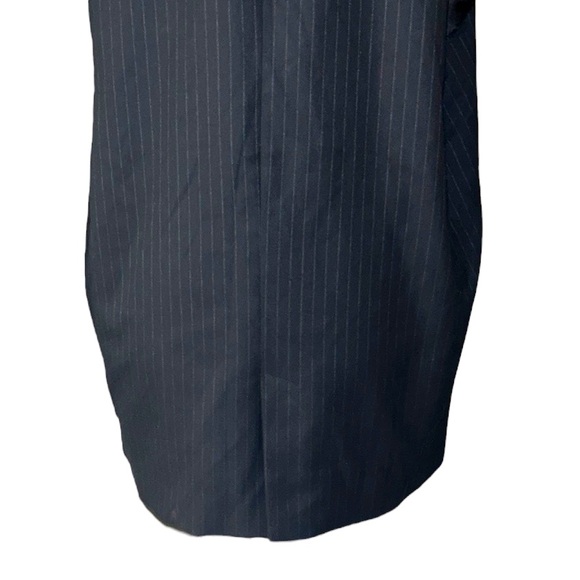 NWT Zara Black Pinstripe Print Oversized Blazer Vest - S - Picture 12 of 15